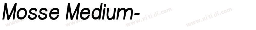Mosse Medium字体转换